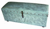Jumbo Colonial Trunk Bench - Turquoise