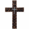 Studded Wood Wall Cross