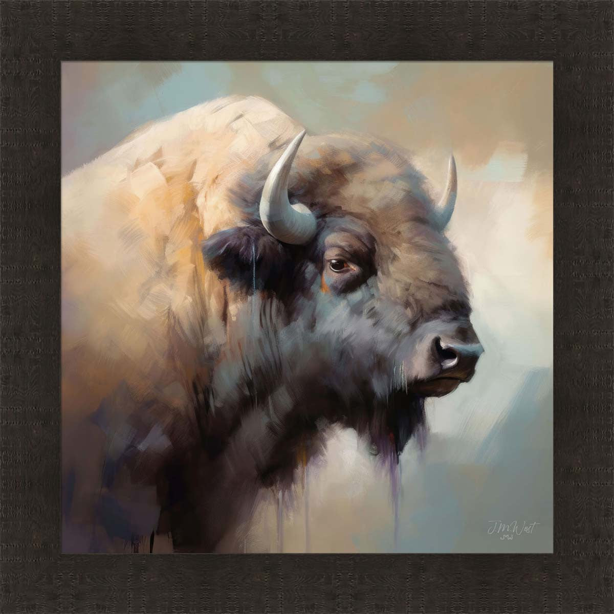 Buffalo's Stare Wall Art