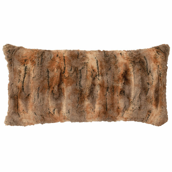 Amber Fox Cuddle Fur Pillow - 14 x 26 | Lone Star Western Decor