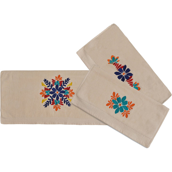 Southwest Bloom 3 Pc Towel Set
