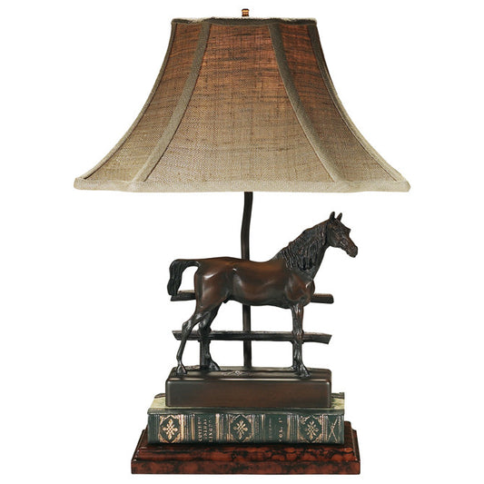 Horse and Fence Lamp