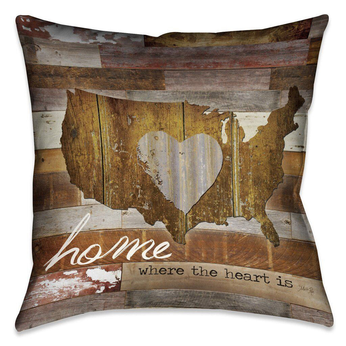 American Heart 20 x 20 Outdoor Pillow