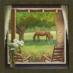 Morning Graze Personalized Framed Canvas - Small