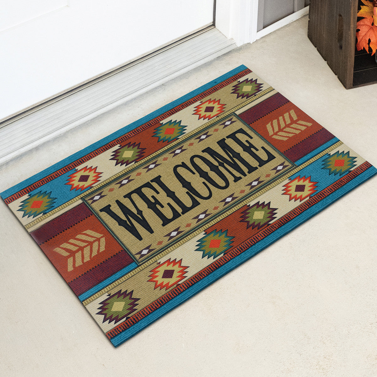 Southwest Diamonds Non-Skid Welcome Mat