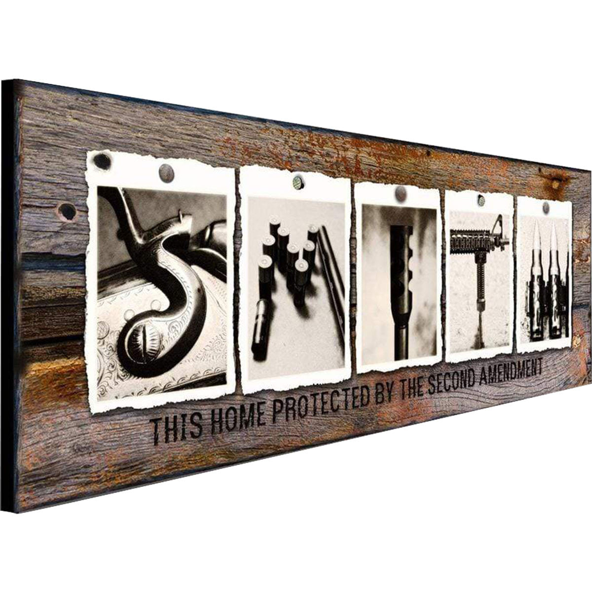 Vintage Arms Personalized Stretched Canvas - Small