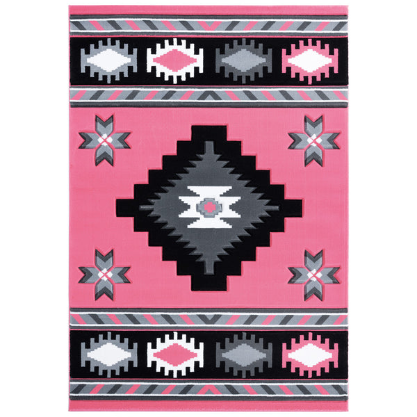 Star Vision Pink Rug - 2 x 3
