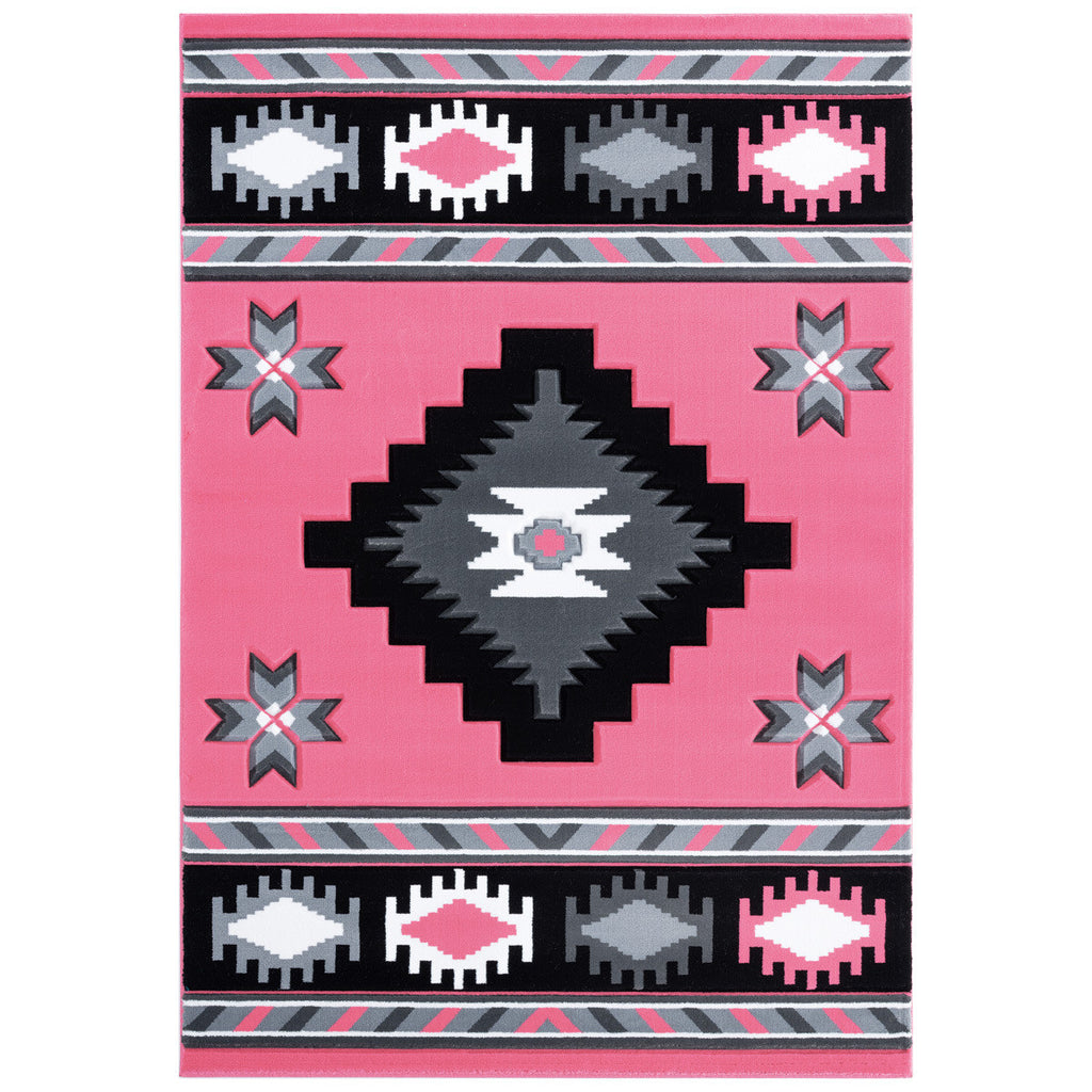 Star Vision Pink Rug - 2 x 3
