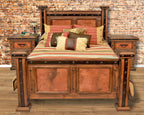 Natural Patina Copper Bed - King