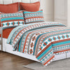 Turquoise Mirage Quilt Bed Set - Full/Queen