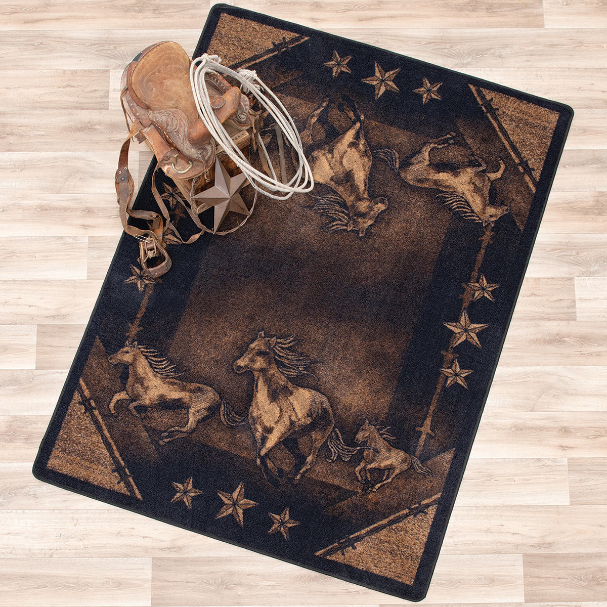 Wild Horses & Stars Rug - 4 x 5