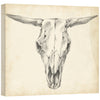 Western Skull Mount II Gallery Wrapped Canvas