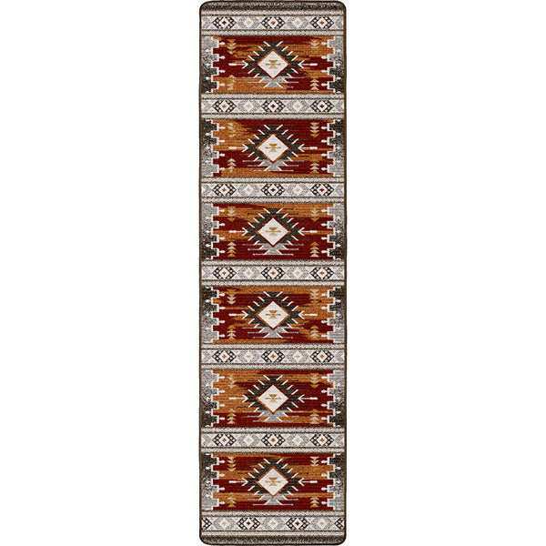Sunset Path Rust Rug - 2 x 8