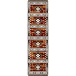 Sunset Path Rust Rug - 2 x 8