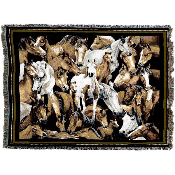 Horse Stampede Throw