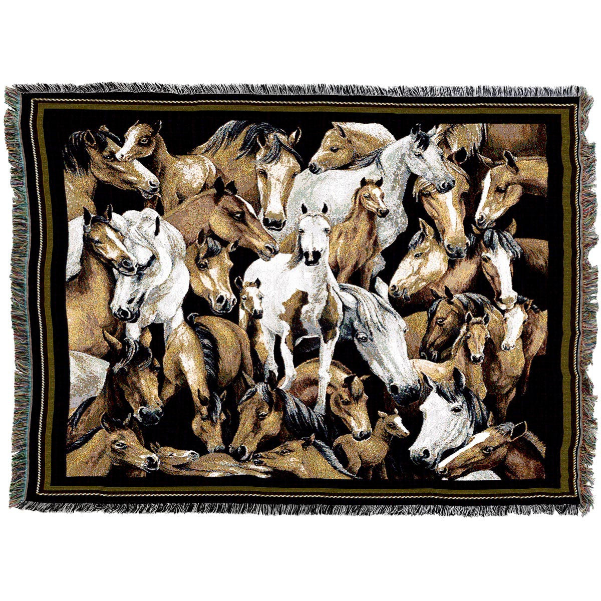 Horse Stampede Throw