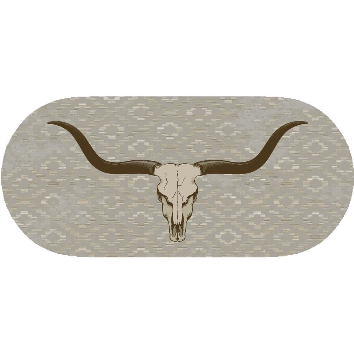 Longhorn Legend Oval Rug