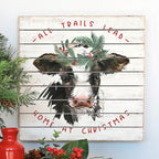 Christmas Cow Wall Art