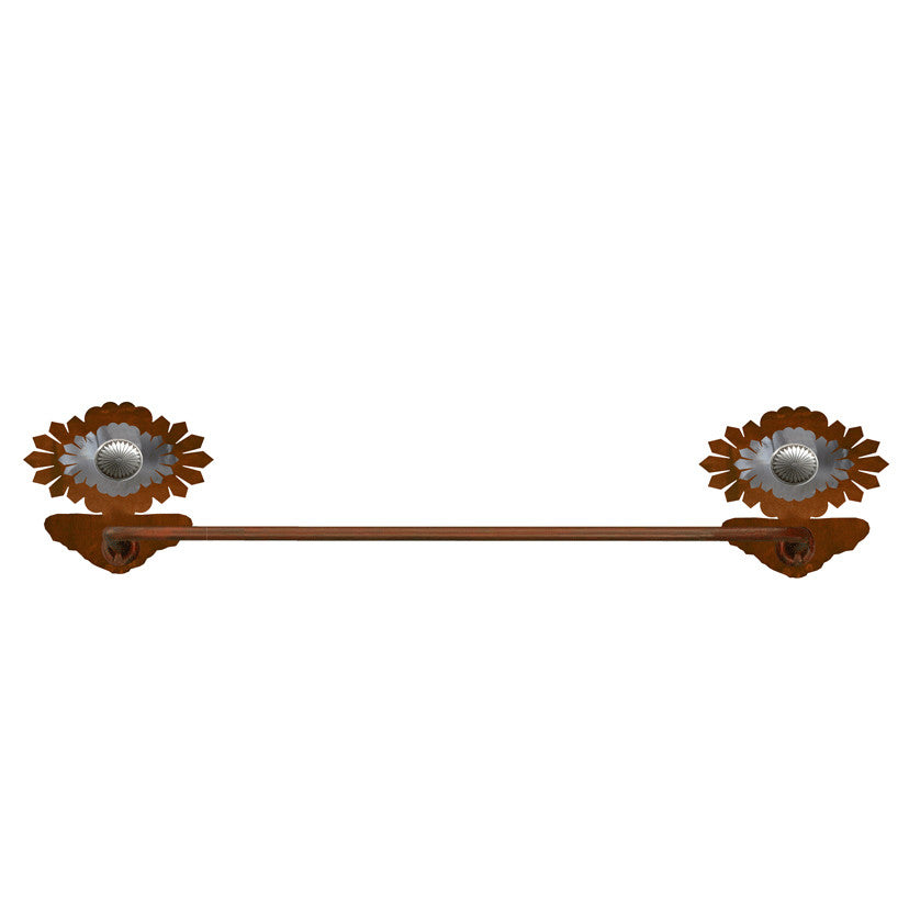 Sun Burst Concho Towel Bar - OVERSTOCK