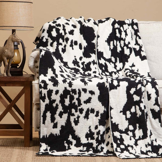 Midwest Cowhide Stretchy Throw