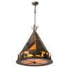 Golden Buffalo Teepee Pendant Light
