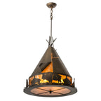 Golden Buffalo Teepee Pendant Light