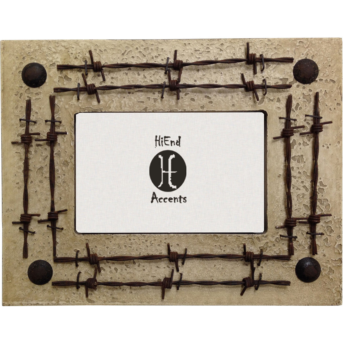 Ranch Hand Barbed Wire 4 x 6 Photo Frame - Cream