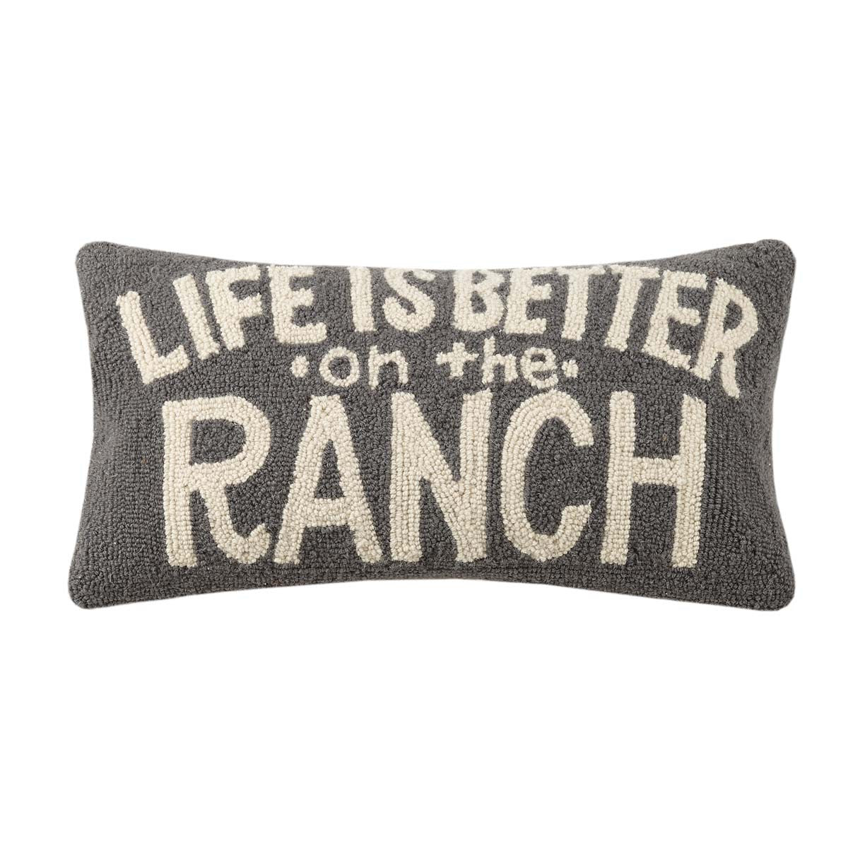 Ranch Retreat Hooked Pillow - OUT OF STOCK UNTIL 07/16/2026