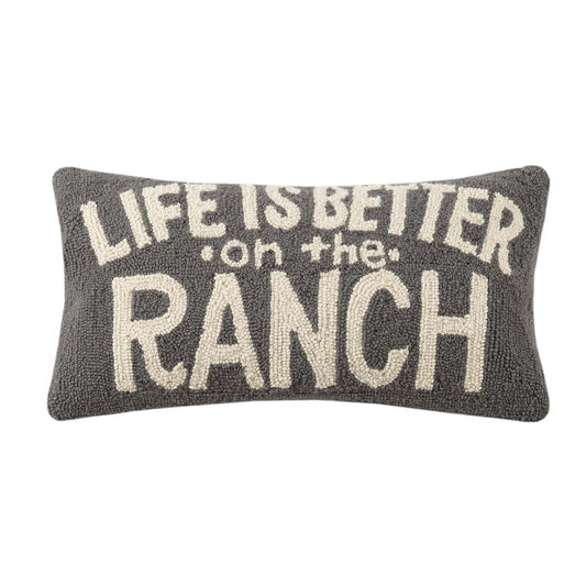 Ranch Retreat Hooked Pillow - OUT OF STOCK UNTIL 07/16/2026