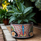 Blue Heart Wheel Planter