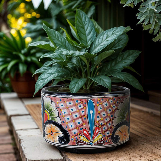 Blue Heart Wheel Planter