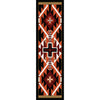 Rustic Cross Black Southwestern Rug - 2 x 8