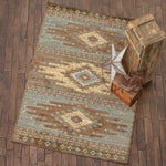 Three Spirits Blue Rug - 5 x 7 - OUT OF STOCK UNTIL 10/08/2026