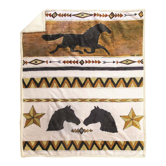 Cowboy Angelic Fleece Throw