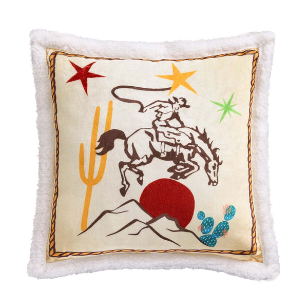 Western Adventure Desert Rider Pillow