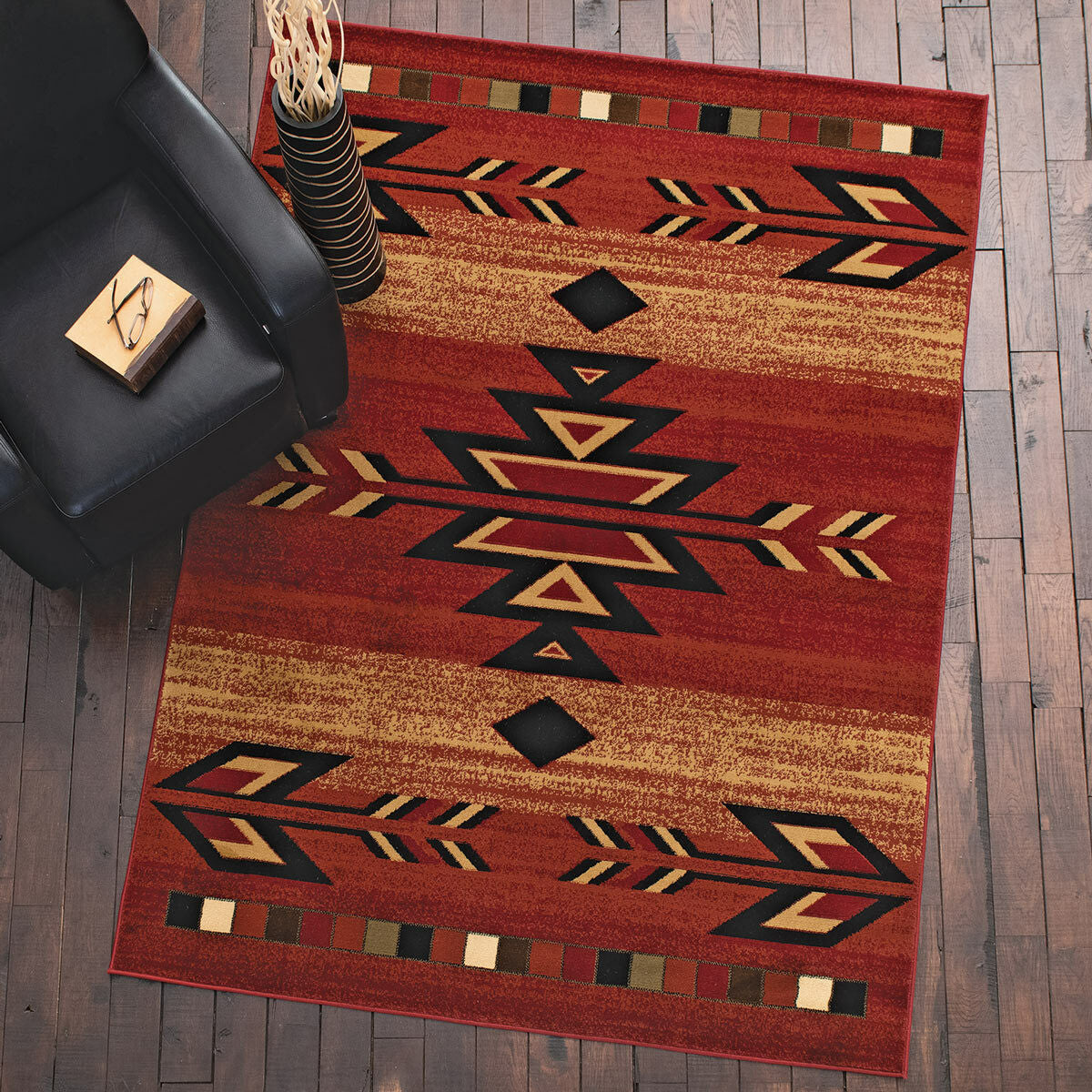 Santa Fe Claret Rug - 2 x 3