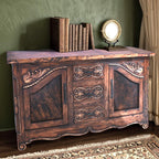Desert Ember Sideboard - Cowhide Panels