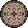 Double Cross Sand Rug - 8 Ft. Round