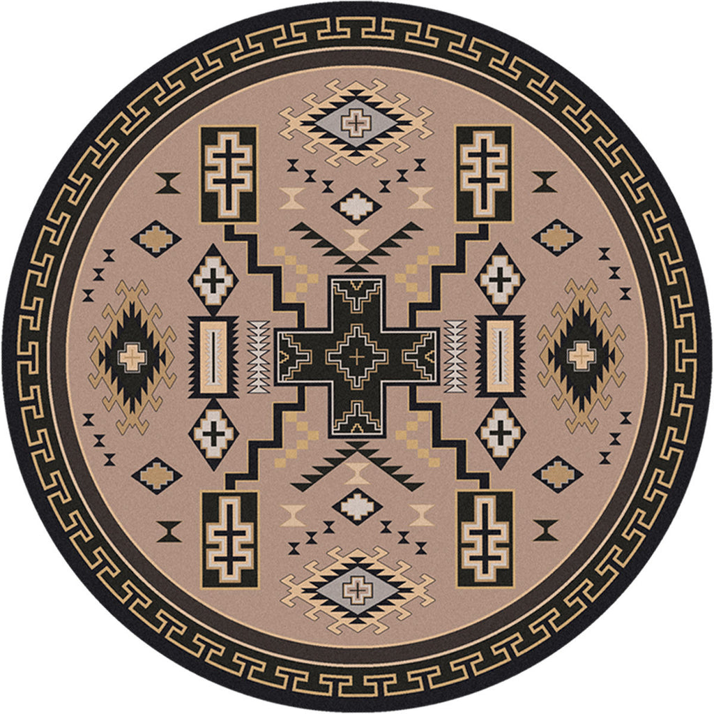 Double Cross Sand Rug - 8 Ft. Round