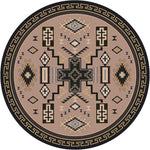 Double Cross Sand Rug - 8 Ft. Round