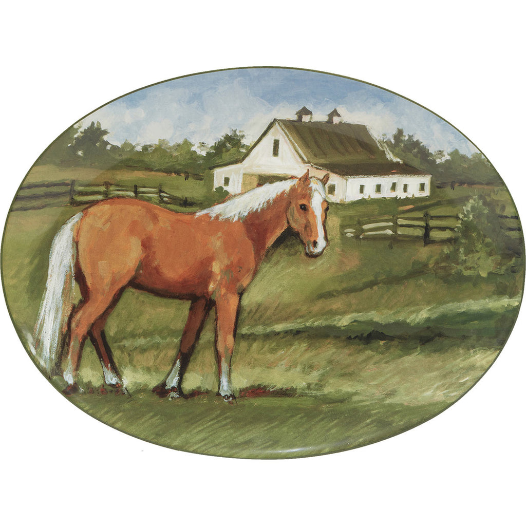 Horse Farm Oval Platter