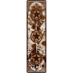 Lone Star Cowhide Rug - 2 x 8