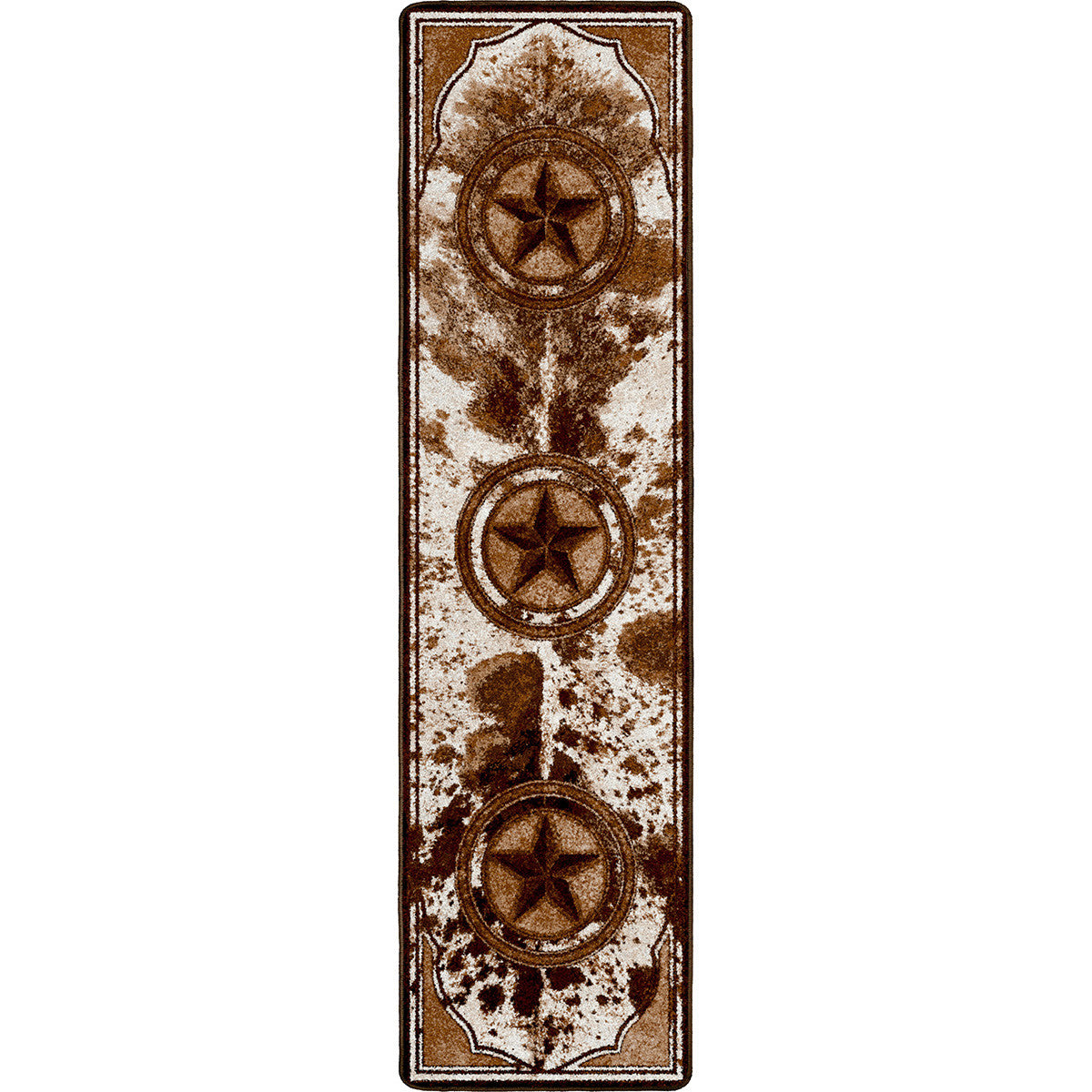 Lone Star Cowhide Rug - 2 x 8