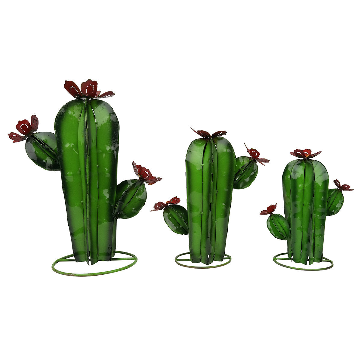 Moab Saguaro Cactus Sculptures - Set of 3