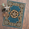 Western Star Blue Rug - 2 x 7