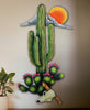 Cactus Skull Sunset II Metal Wall Art