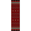 Big Chief Red Rug - 2 x 8