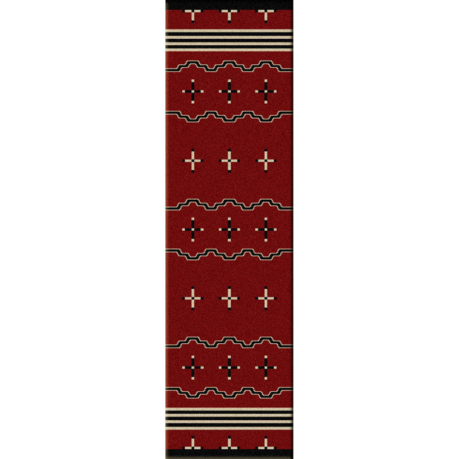 Big Chief Red Rug - 2 x 8