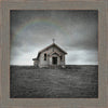 Chapel in the Rain Framed Canvas