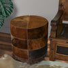 Bozeman Cowhide Ottoman